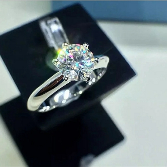 18KRGP White Gold 1ct Lab Diamond Ring